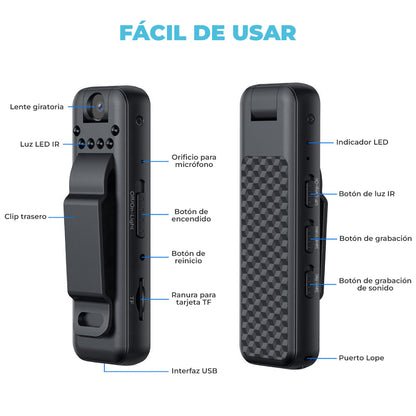 TotalCapture™ - Mini camara HD con visión nocturna