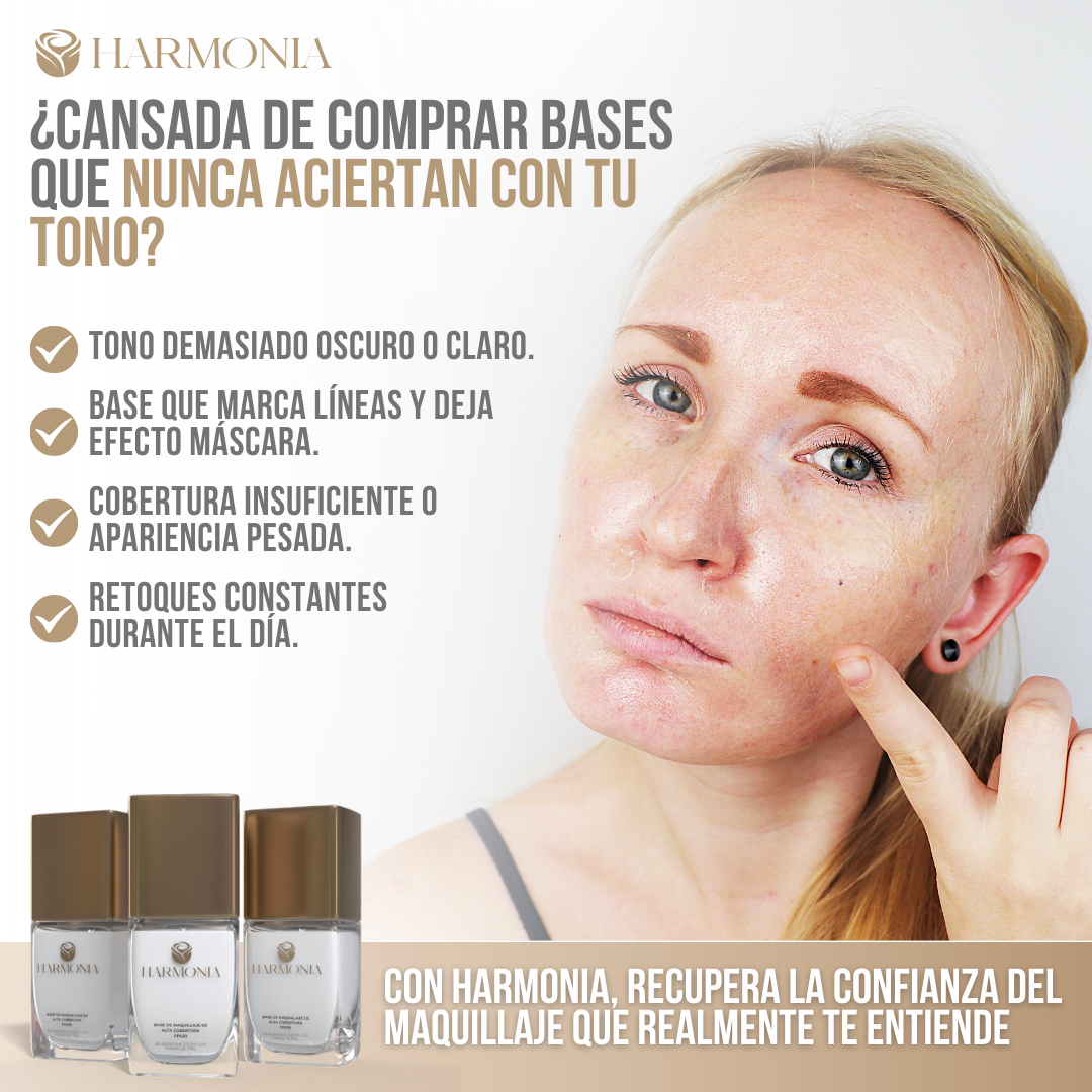 HARMONIA™ - Una base que se adapta a ti, para un look naturalmente perfecto