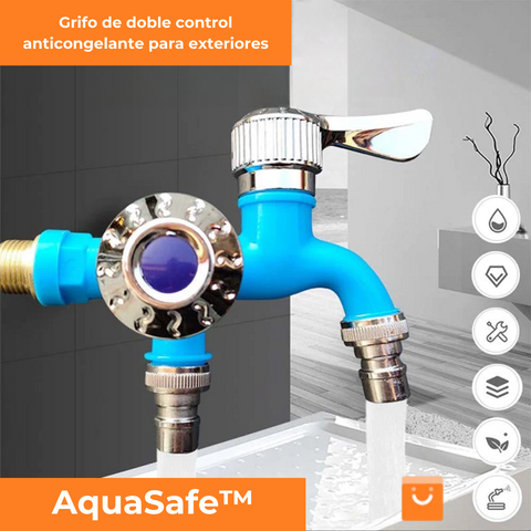 AquaSafe™ - Llave de doble control anticongelante para exteriores