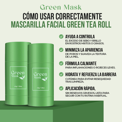 Green Mask™ — Piel limpia, calmada y luminosa en instantes