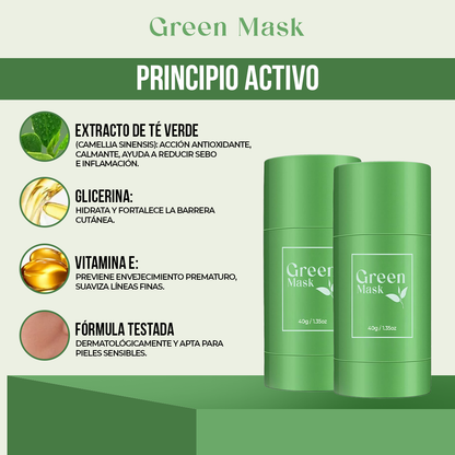 Green Mask™ — Piel limpia, calmada y luminosa en instantes