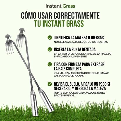 Instant Grass - El jardín limpio que quieres, sin esfuerzo y sin dolor.