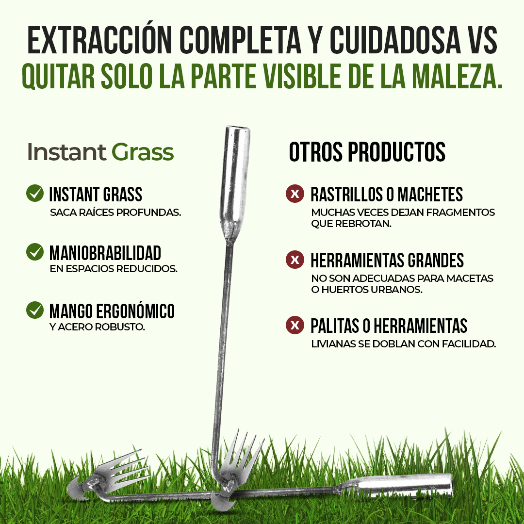 Instant Grass - El jardín limpio que quieres, sin esfuerzo y sin dolor.