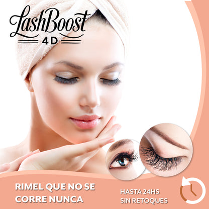 LashBoost 4D™ - Rimel de volumen extremo y alargamiento inmediato