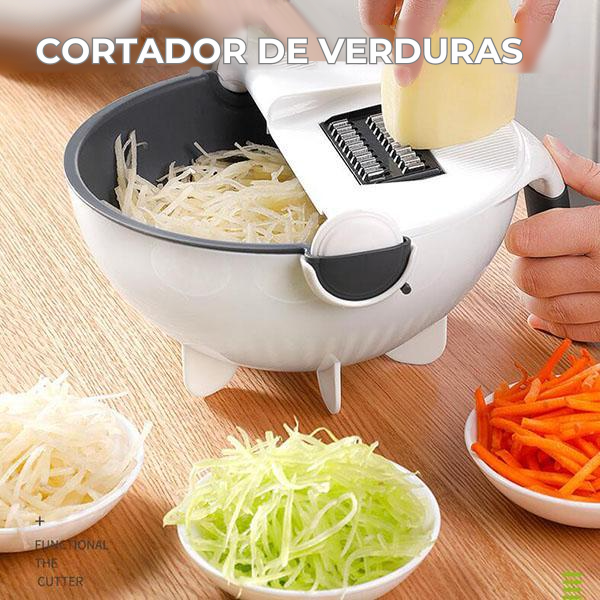 Rallador de Vegetales  -Cortador multifuncional con escurridor