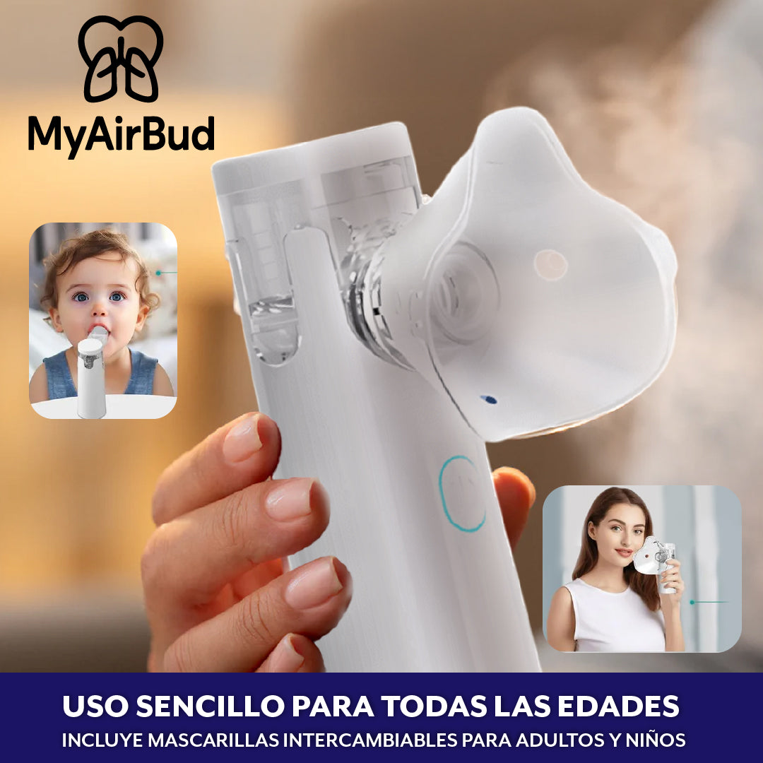 MyAirBud™ - Tu Compañero de Viaje para Respirar Mejor