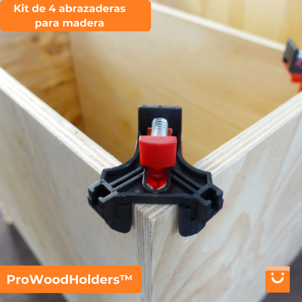 ProWoodHolders™ - Kit de 4 abrazaderas para madera