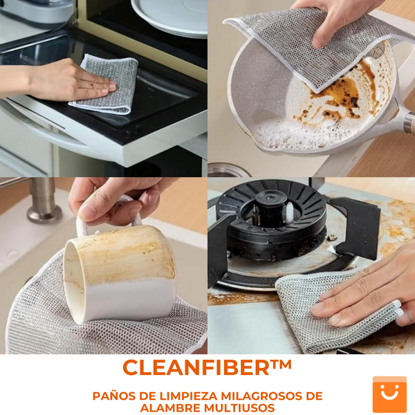 CLEANFIBER™ - PAÑOS SACA OXIDO MILAGROSOS DE ALAMBRE MULTIUSOS