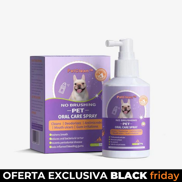 PetClean™ - Aerosol 100 % Natural para el cuidado bucal de perros y gatos