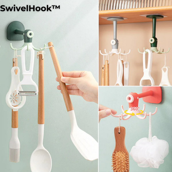 SwivelHook™ -  Gancho giratorio para pared de 360 Grados