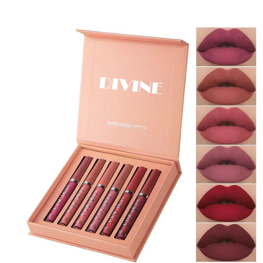 Divine™ - Set de 6 labiales voluminizadores a prueba de agua