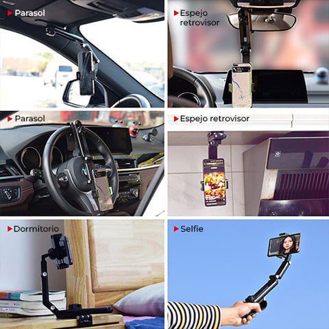 SteadyView360™ - Soporte giratorio y retráctil para teléfonos