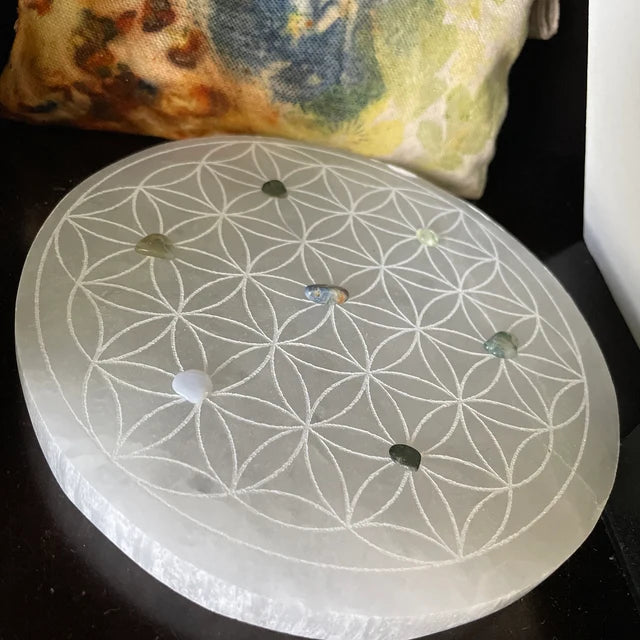 HarmonyCharger - Placa de carga de selenita pulida