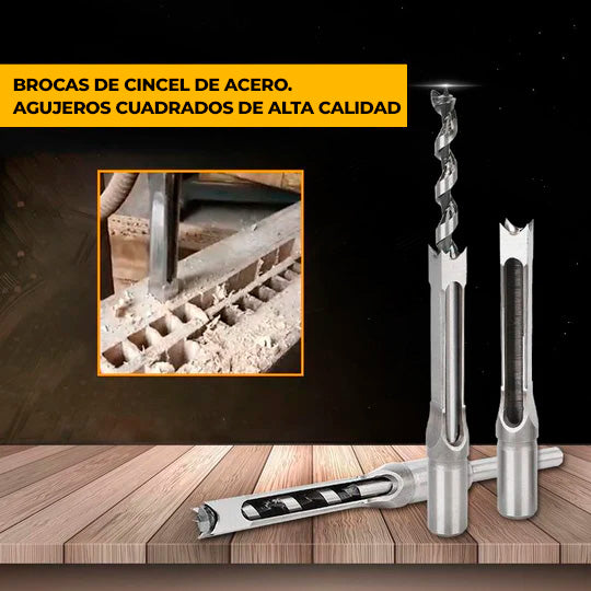 TitanSquare™ - Brocas de acero para orificios cuadrados