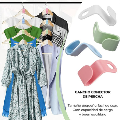 NeatHanger™ - Ganchos conectores para colgadores de ropa