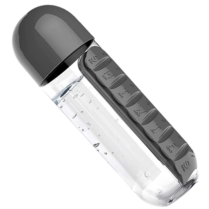 EasySafe - Botella de agua con pastillero