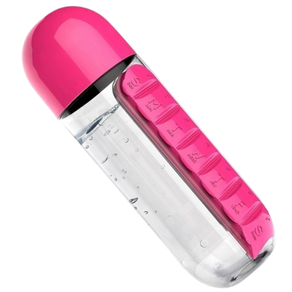 EasySafe - Botella de agua con pastillero