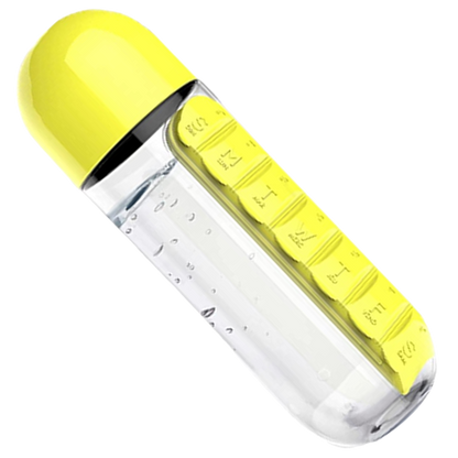 EasySafe - Botella de agua con pastillero