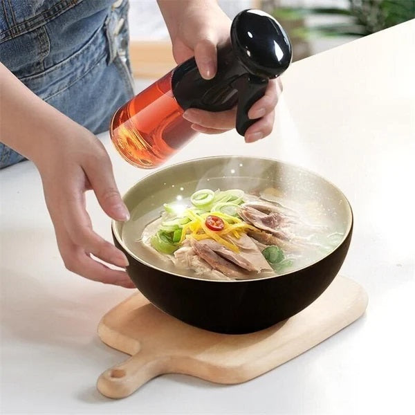 Almacenamiento y rociador de aceite gourmet
