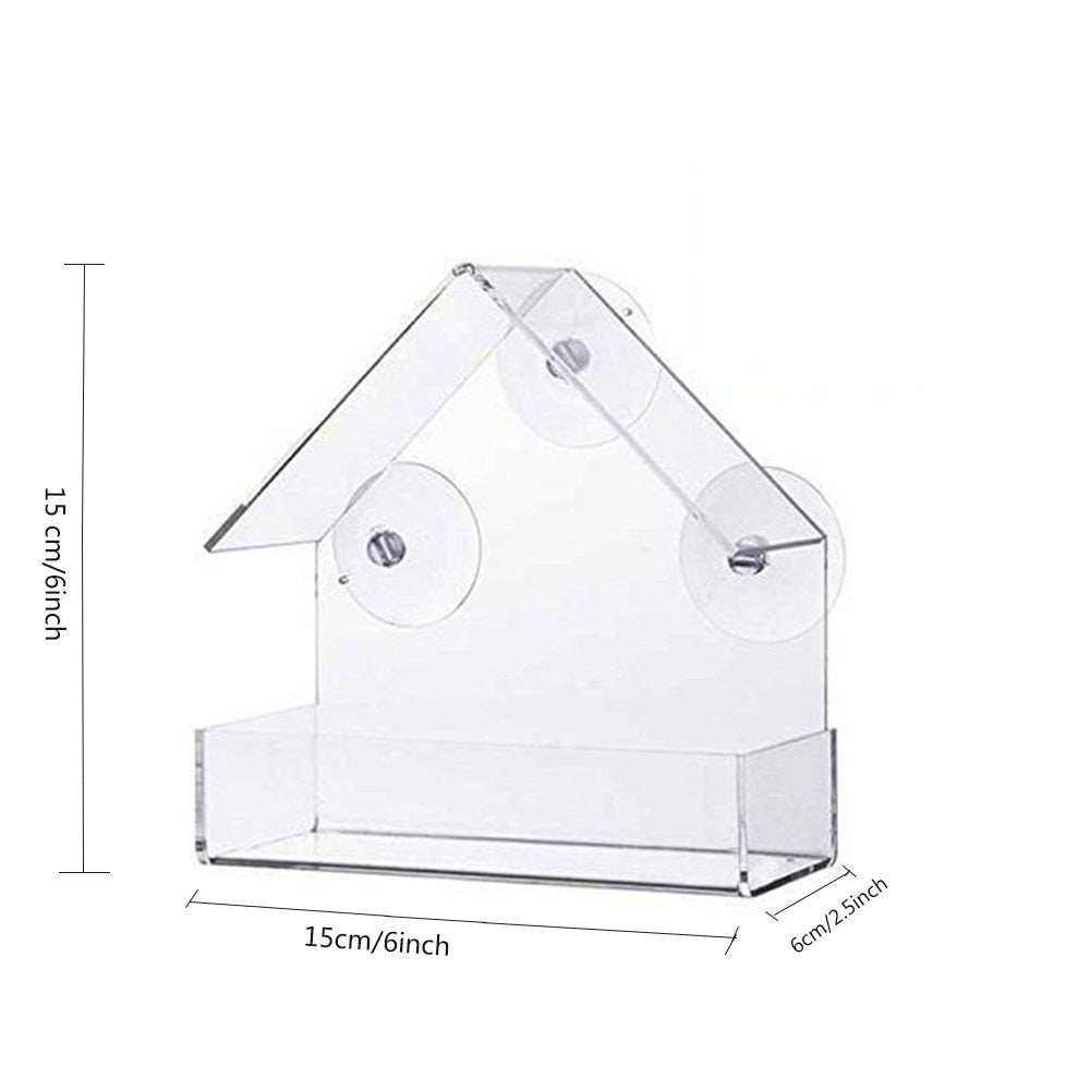 Enchant Birds®- Comedero Acrílico para aves